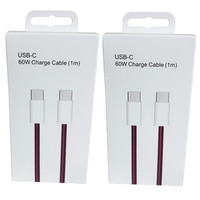 Câble de charge rapide PD 60W USB-C vers USB-C, câble de données tressé en nylon pour iPhone 18 17 16 15, câble de chargeur de téléphone portable