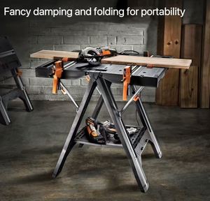 Bancs de travail multifonctionnels en bois DIY, scie à découper, établi de <span class=keywords><strong>menuiserie</strong></span> portable, <span class=keywords><strong>table</strong></span> de travail pliable, <span class=keywords><strong>table</strong></span> de travail mobile pour le travail du bois - Product Image 3