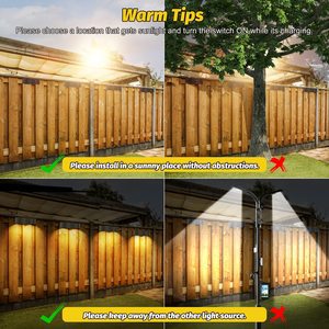 Lampes solaires murales d'extérieur, éclairage décoratif pour clôture et marches, lampe d'ambiance multicolore pour jardin, patio, allée - Product Image 4