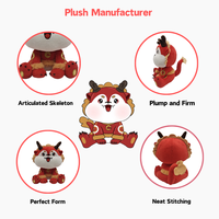 Peluches personnalisées créatives de personnages de dessins animés, mascotte de marque, avec étiquette, design sur mesure