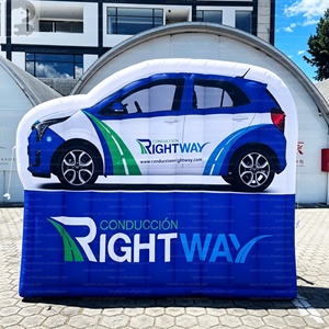 Panneau publicitaire géant gonflable en forme de voiture avec base – Décoration promotionnelle pour véhicules et signalétique gonflable - Product Image 4