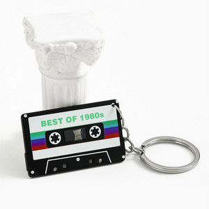 Porte-clés créatif en acrylique rétro en forme de cassette musicale, personnalisé, pour voiture, sac, accessoire, pour <span class=keywords><strong>audiophile</strong></span> et fan de musique - Product Image 5