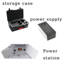Kit de Accesorios 3 en 1 para Starlink Mini: Estuche de Almacenamiento, Adaptador de Corriente, Estación de Carga y Paquete de Baterías para Campamentos al Aire Libre, Autocaravanas y Automóviles