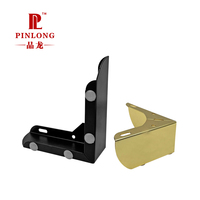 Pinlong Europäischer Stil Luxuriöse 3-Punkt 2-in-1 Aluminium-Möbelbeine Gold Sofa Dreieckig