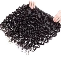 Rambut perawan belum diproses panjang rambut mentah untuk wanita harga pabrik grosir Pixie gelombang air keriting