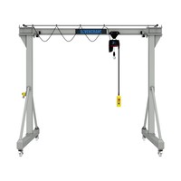 Mini portique de levage mobile portable en aluminium de 2 tonnes à vendre avec bloc de chaîne