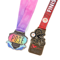 Lanière de médaille personnalisée imprimée, dossard de course et sangle de cou pour récompense
