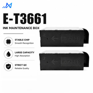 Boîte de maintenance E T3661 compatible avec le réservoir d'encre usagée pour imprimante EPSON <span class=keywords><strong>XP</strong></span> 6000 <span class=keywords><strong>XP</strong></span> 6001 <span class=keywords><strong>XP</strong></span> 6005 <span class=keywords><strong>XP</strong></span> 6100 <span class=keywords><strong>XP</strong></span> <span class=keywords><strong>6105</strong></span> - Product Image 1