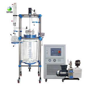 Réacteur chimique essentiel du réacteur 50L en verre chemisé pour la production pilote - Product Image 2