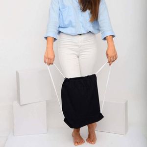 Custom Logo Outing Laundry Lunch School Camping Reusable <b>Canvas</b> <b>Backpack</b> Beige Printed Drawstring Bags - Product Image 6