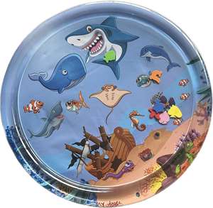 Verdickte Umweltfreundliche Plastik-Cartoon-Spielmatte für Katzen mit Neuer Sensorik, Kühler Komfort und Aufblasbarem Bauchzeit-Wassersensor - Product Image 4