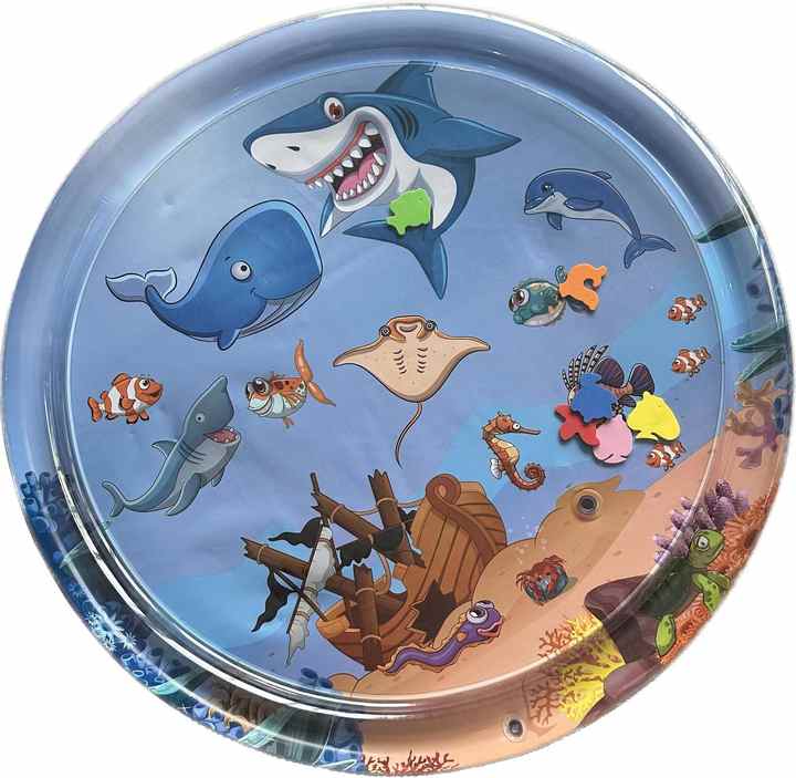 Thickened Water Sensor Play Mat New Sensory pet Cat Water Play Mat Kids Cool Comfort Inflatable Tummy Time Water Mat