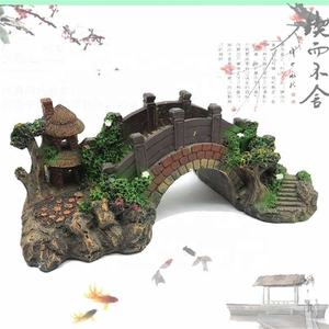 Fabricantes para pecera, accesorios decorativos para puentes, mesa de escalada de <span class=keywords><strong>tortuga</strong></span> de resina, puente de arco Retro, manualidades decorativas - Product Image 2