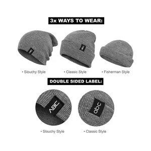 Gorro de punto de ganchillo cálido de invierno informal para <span class=keywords><strong>hombre</strong></span> y mujer - Product Image 6