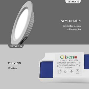 Venta al por mayor de la fábrica Dimmer Noruega receso 6W Led Downlight - Product Image 4