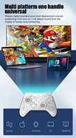 Controlador de Juegos Móvil Inalámbrico Yo CM-619 con Luz RGB, Vibración Hall Rocker, Gamepad BT para Steam, iOS y Android