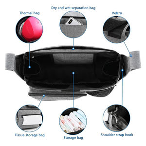 Bolsa Organizadora Universal para <span class=keywords><strong>Cochecito</strong></span> al por Mayor con Portavasos, Correa para el Hombro, Gran Capacidad de Almacenamiento, Fabricante OEM, Accesorio para <span class=keywords><strong>Cochecito</strong></span> - Product Image 5