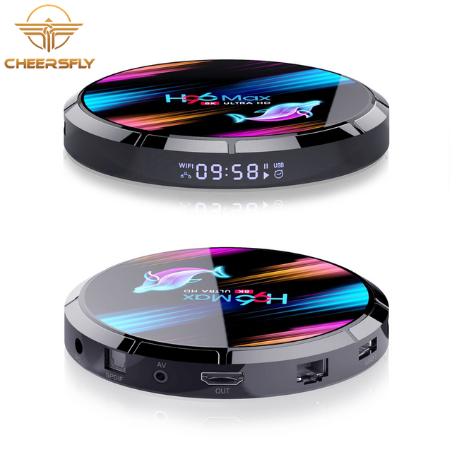 Amlogic S905X3 Android 9.0 TV Box 128G H96 MAXX3 TV Box with Dual Wi-Fi 8K Android TV Box