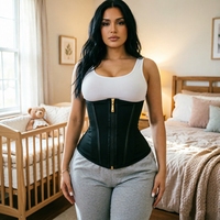 Gaine amincissante sportive pour femme à haute compression, rehausseur de fesses, sculpteur de corps, amincissant la taille, en nylon respirant, avec crochets