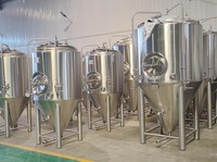 Fermenteur conique en acier inoxydable à double enveloppe 400L 4HL, isolation 80mm, cuve sous pression pour alcool avec contrôle automatique de la température et de la pression