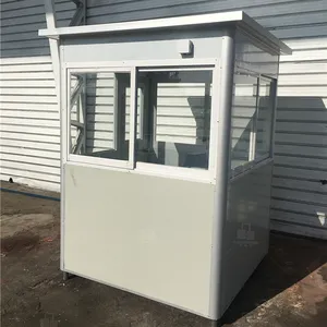 Cabine de péages préfabriquée boîte de sentry élégante cabine de kiosque préfabriquée kiosque temporaire portable extérieur cabine de sécurité moderne - Product Image 1