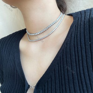 Sophisticated fake iced chains of the 