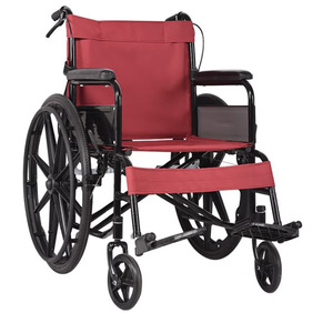Manual Wheelchair <b>Folding</b> Lightweight High Carbon Steel For Elderly Disabled Persons With <b>Commode</b> Feature - Product Image 1