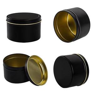 Boîtes de bougies <span class=keywords><strong>parfum</strong></span>ées de 2 oz, 4 oz, 6 oz, 8 oz avec couvercles en métal en fer <span class=keywords><strong>blanc</strong></span>, pots à bougies en vrac pour la fabrication de thé, le stockage de bonbons et l'emballage de cadeaux - Product Image 5