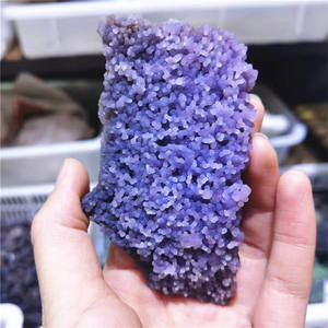 Groothandel Natuurlijke Paarse Druif Agaat Cluster Minerale Steen Ruwe Helende Rots Ruw Kristal Kwarts Voor Decoratie - Product Image 2