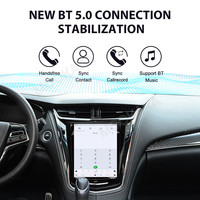 Radio MOOKAKA 10,5 pouces pour Cadillac ATS/CTS/SRX/Escalade 2014-2018, système multimédia Android pour voiture, GPS, stéréo, CarPlay sans fil