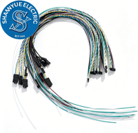 Kabel Harness Kustom Multiwarna Konektor Jantan Betina Tipe Twisted Pair untuk Perangkat Elektronik