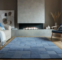 Tapis décoratif fait main à poils longs, noué à la main, en laine 100% Nouvelle-Zélande, style Oushak, de luxe, pour chambre à coucher, vente en gros, directement de l'usine, nouveauté très demandée