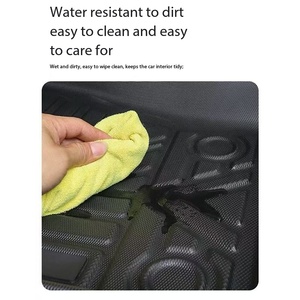 Alfombrilla de TPE 3D Impermeable de Alta Calidad para Maletero, Alfombrilla Protectora para el Respaldo del Asiento del <span class=keywords><strong>Coche</strong></span>, Compatible con Accesorios Rox 01 - Product Image 4