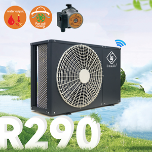 60Hz R290 8kw10 DHW 70Dg A ++ Fuente de aire Calentador de agua Bomba térmica Enfriador de aire Bobina de calefacción <span class=keywords><strong>solar</strong></span> híbrida Cilindro Tanque Caldera-15D - Product Image 2