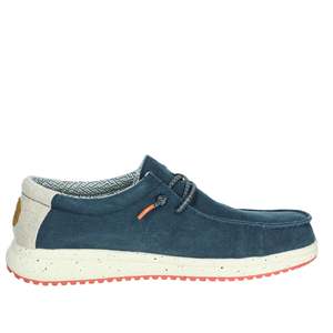 รองเท้าโลฟเฟอร์ผ้าใบลำลองสำหรับผู้ชาย Pitas Uomo Slip On Nias Blu - Product Image 4