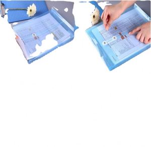 PAPER Plastic Document Wallets with Button and String Tie Closure <b>Large</b> Booklet <b>Envelope</b> Assorted Primary Colours 6 Pack - Product Image 2