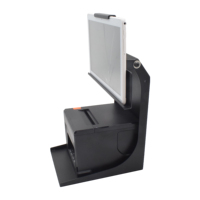 Support de point de vente pour iPad 14 pouces en aluminium stabilisé noir avec fonction SDK, support de bureau rotatif à 171 degrés