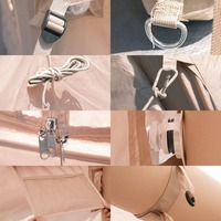 Tente de camping familiale haut de gamme à ouverture automatique rapide, double couche, quatre saisons, résistante aux UV, pour 3-4 personnes, une chambre