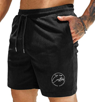 Shorts en velours côtelé pour homme de haute qualité, décontractés, avec taille élastique et cordon de serrage, légers, pour l'été et la plage