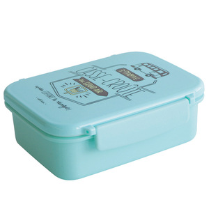 Customized Single Layer <b>Lunch</b> <b>Box</b> 301-500ML <b>Microwave</b> Safe Plastic Rectangle Bento <b>Box</b> For All - Product Image 3