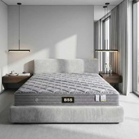 Matelas orthopédique à ressorts ensachés King Queen Size pour hôtel, en mousse à mémoire de forme, roulé et compressé