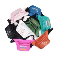 Sports Fanny Pack, Custom Design, Multi-Colors, 3 Zippers