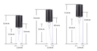 HeLun Packaging Coffret Découverte Échantillons 2 ml 3 ml 5 ml, Flacon en Verre à Col Sertissable pour Parfum