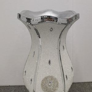 Grands vases de sol en verre de fibre de verre diamant blanc à vendre - Product Image 4