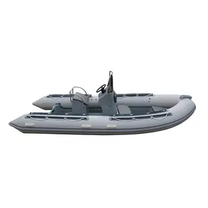 China Hovercraft Canoe Barche Rigide Ponton Pedal Patrol Inflatable rib Boat For Sale