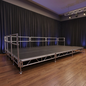 Plateforme de Scène Modulaire en Aluminium, Réglable sans Outil, Rectangulaire ou Carrée, Idéale pour Mariages et Événements - Product Image 3