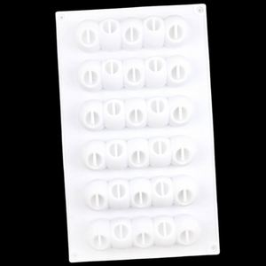 Moule en silicone écologique en forme de chenille à 6 cavités pour savon, bougie, résine, mousse, gâteau, fabrication artisanale DIY, sans BPA, OEM/ODM - Product Image 3