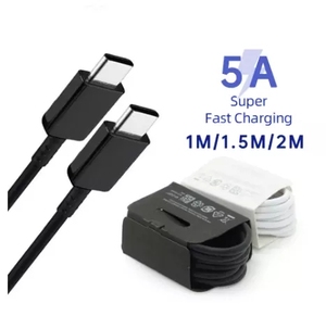 Cavo di Ricarica Rapida Tipo C 5A di Alta Qualità per <span class=keywords><strong>Huawei</strong></span> <span class=keywords><strong>P40</strong></span> P30 <span class=keywords><strong>Pro</strong></span>, Cavo di Ricarica USB C per Samsung S20 S10 - Product Image 1