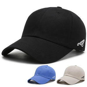 Wholesale Athletic 100% Cotton <b>Plain</b> Sports Dad Hats Blank Fitted <b>Cap</b> 6 Panel <b>Baseball</b> <b>Caps</b> for Adults - Product Image 3