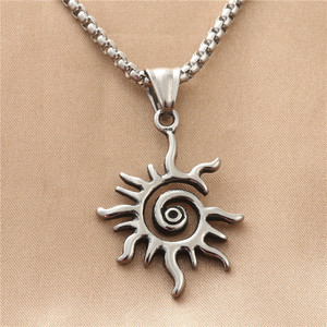 Collar con Colgante de Llama Solar Creativo, Estilo Punk Hip Hop Retro Hipster, para Hombre, de Acero Inoxidable, Joyería de Moda, Regalo - Product Image 5